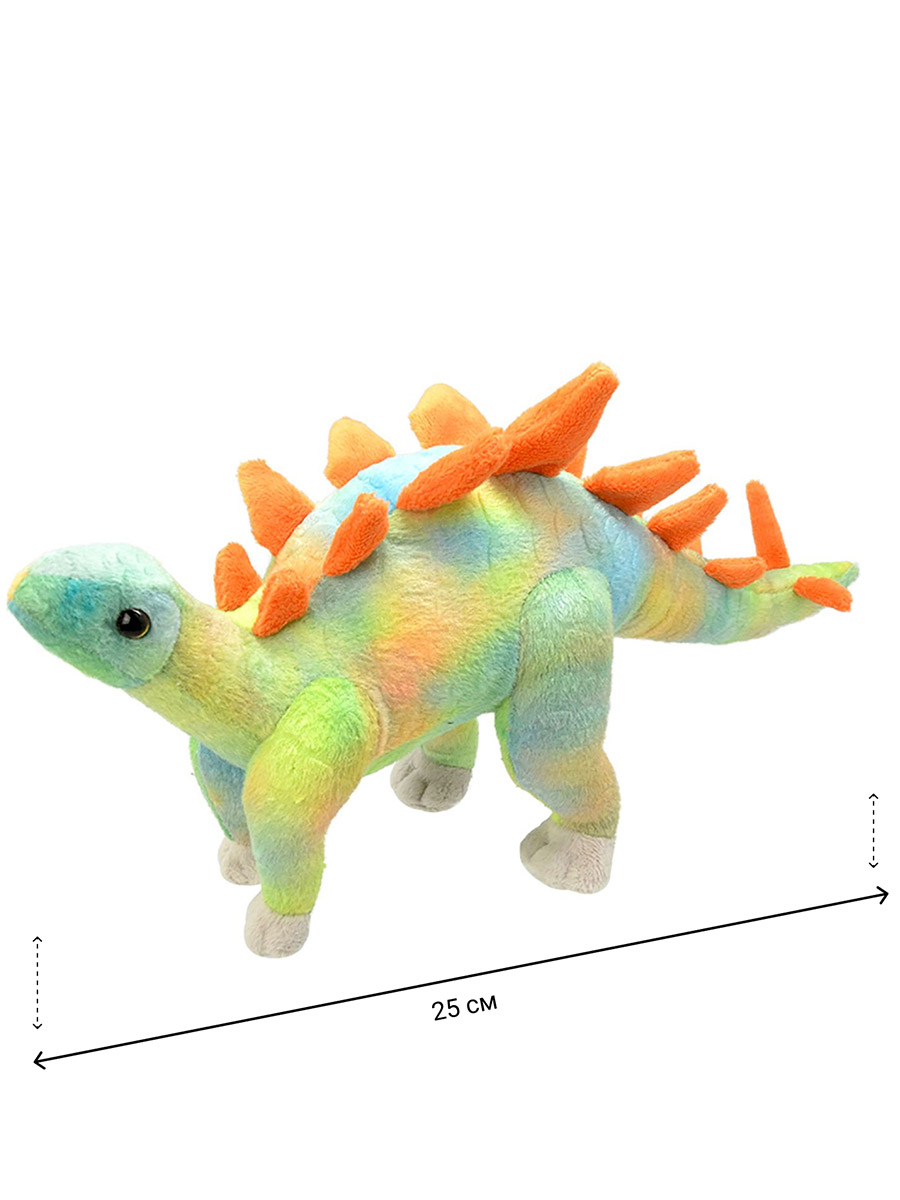 Мягкая игрушка All About Nature динозавр Стегозавр - фото 3