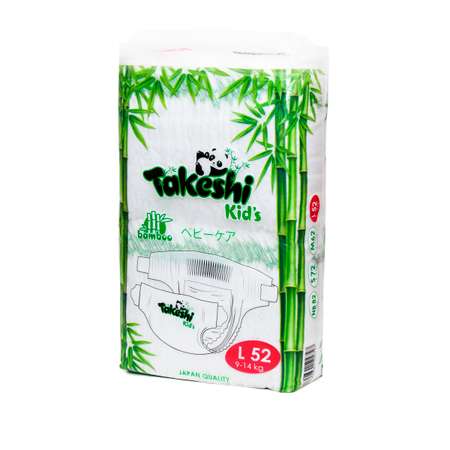 Подгузники Takeshi KIDs L 52 шт.