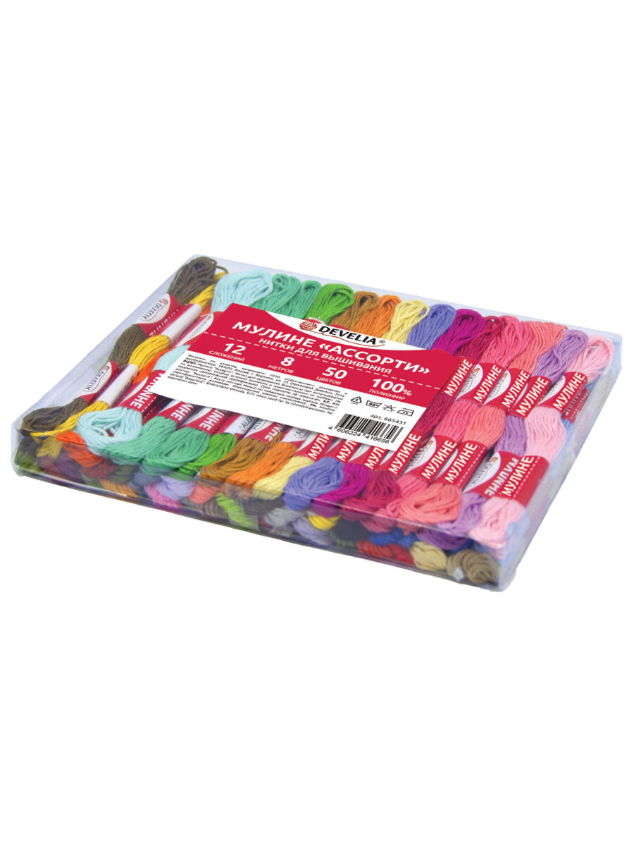 Набор для творчества Develia вышивание 50 цветов - фото 2