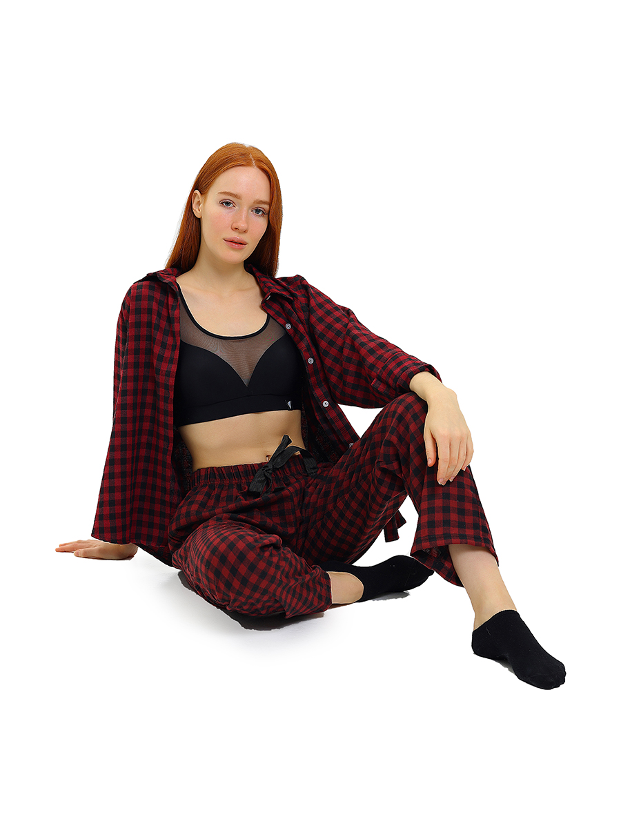 Брюки АЙАС 116-01-23/бордо - фото 4