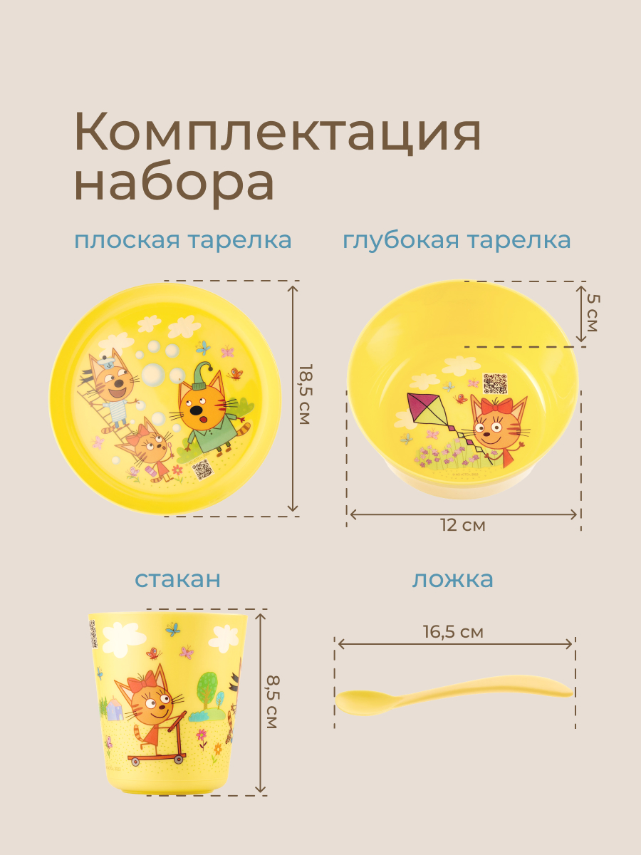 Набор посуды ROXY-KIDS Три Кота - фото 3