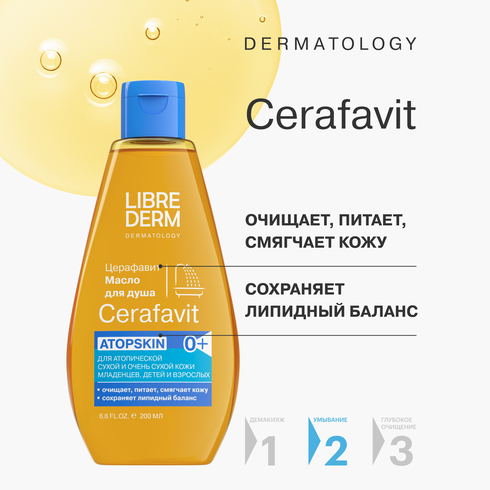 Набор средств Librederm CERAFAVIT 400 мл - фото 3