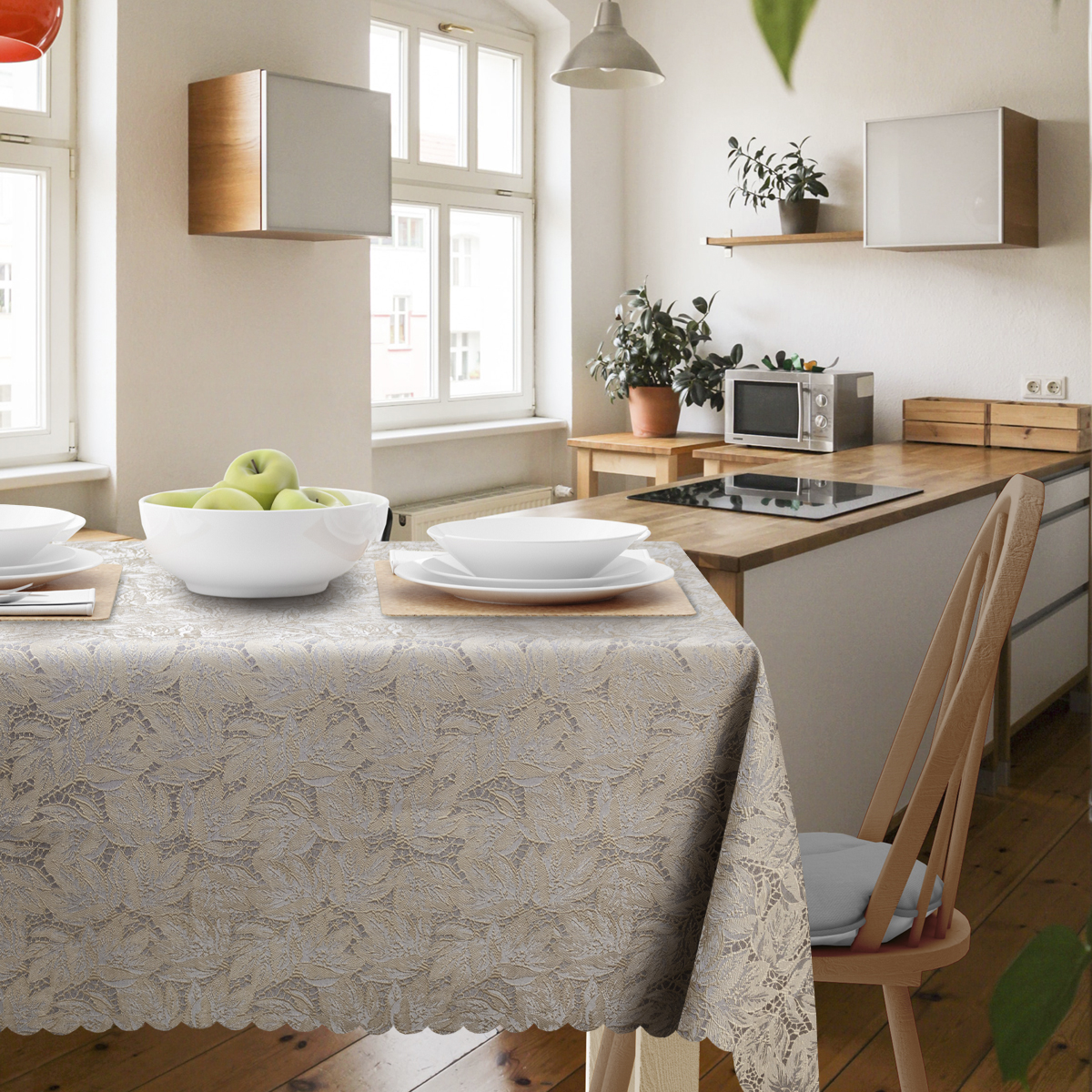 Скатерть BRAVO 140х180 жаккард кофейный арт. 6 - фото 1