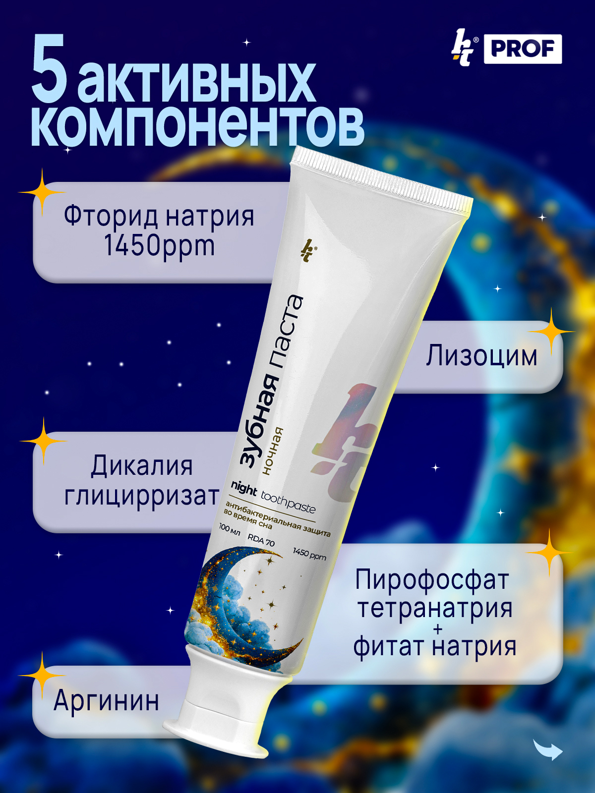 Зубная паста Hygiene Technologies антибактериальная защита 140 г - фото 3