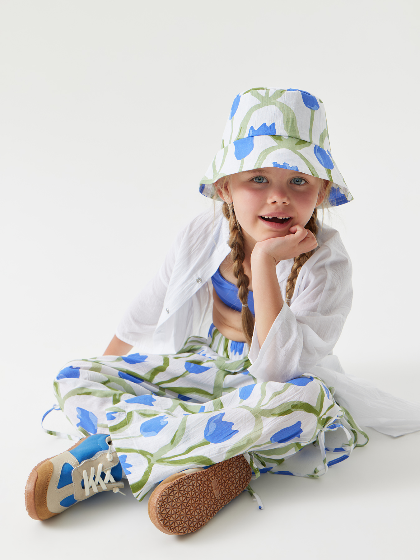 Брюки Happy Baby 88191_blue-flower - фото 18