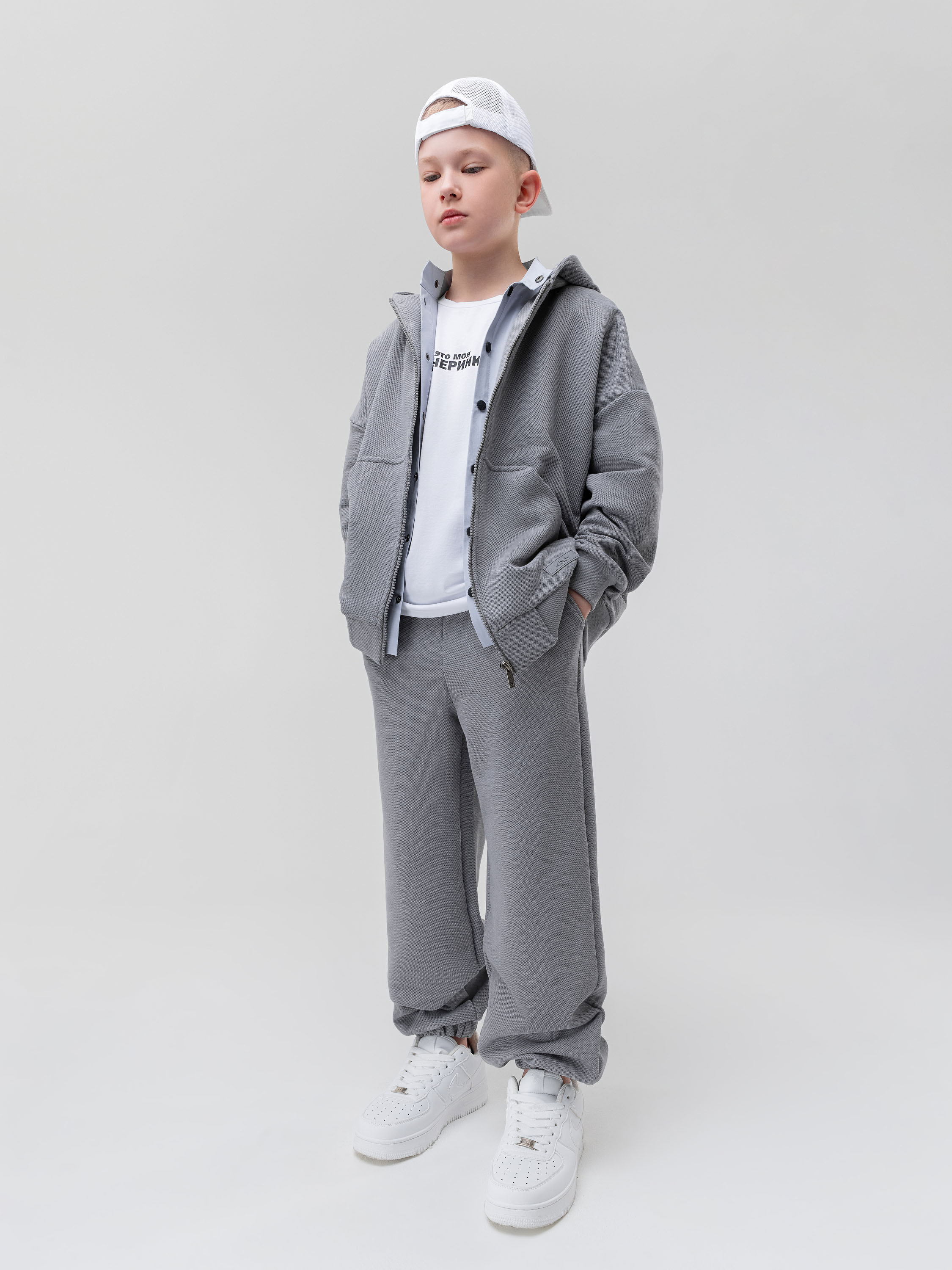 Костюм спортивный Bodo 46-164MU_серый - фото 3