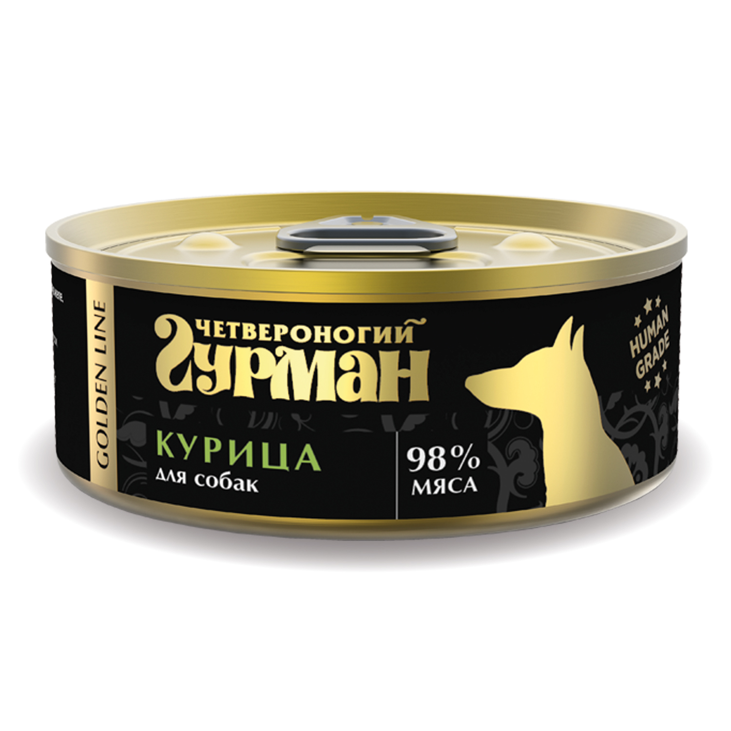 Корм для собак Четвероногий Гурман 100г Golden курица натуральная в желе - фото 1
