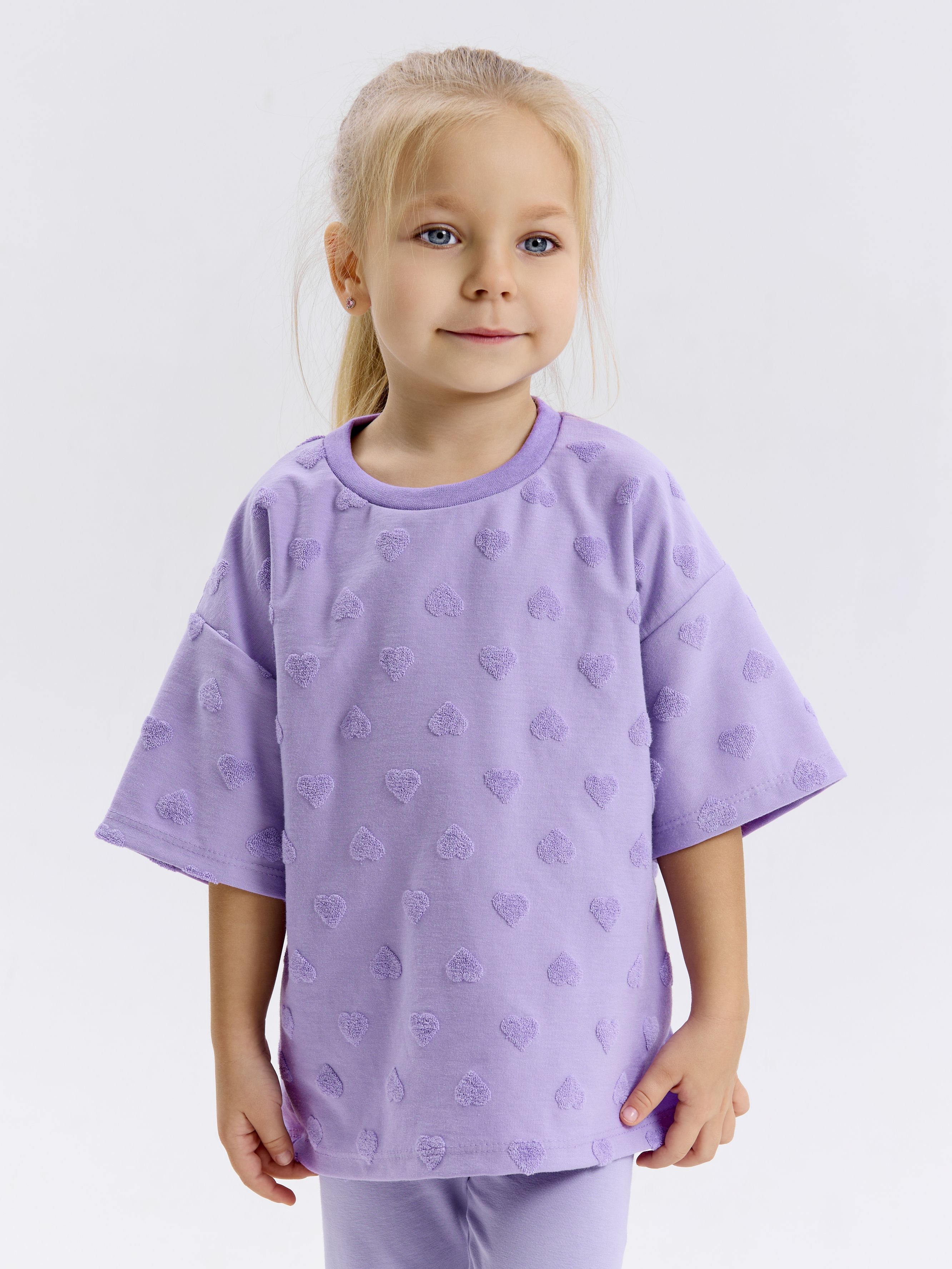 Футболка и леггинсы LEVA костюм_Томми_сиреневый - фото 6