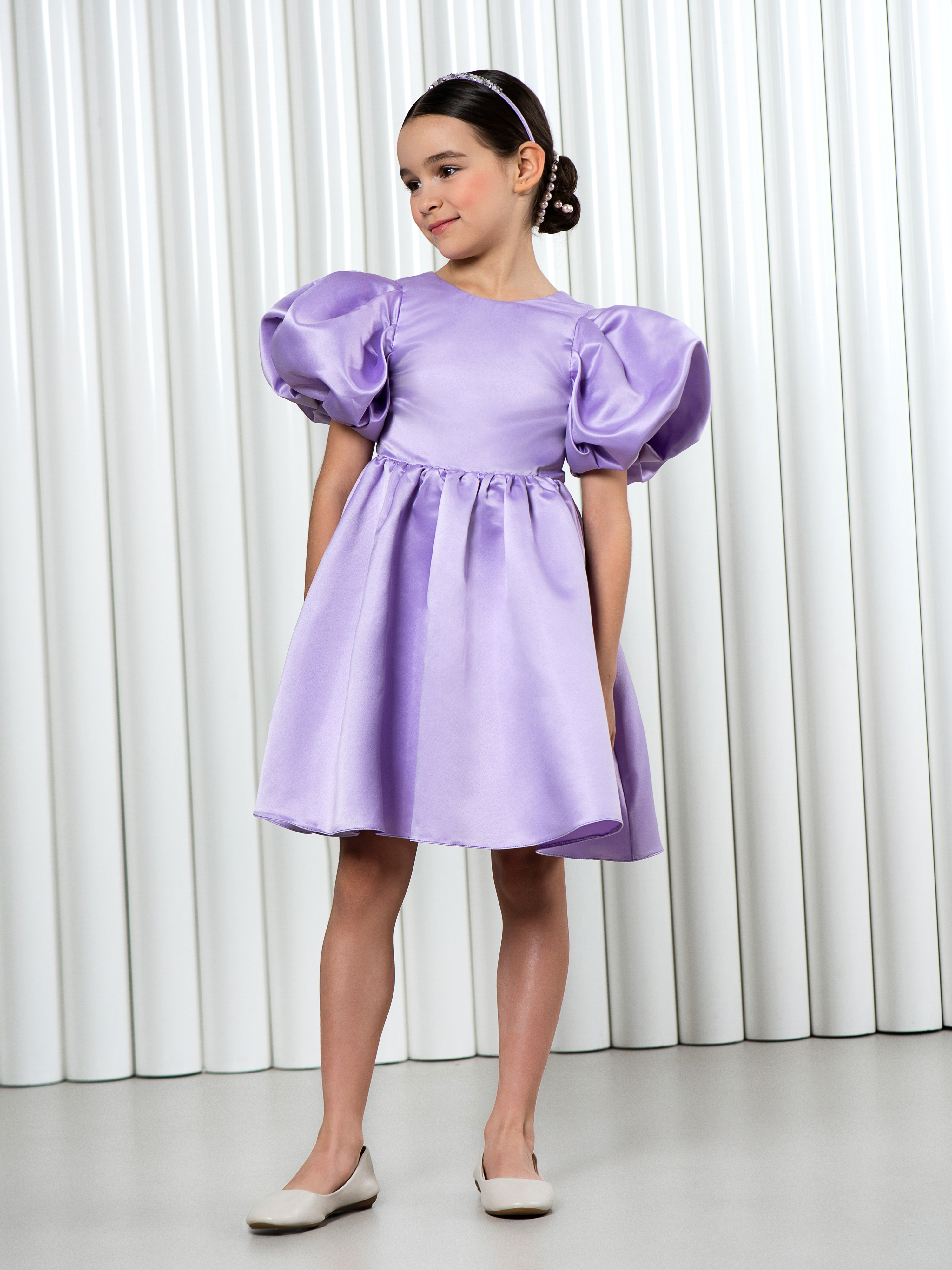 Платье LisaWeta D-143 лиловый - фото 5