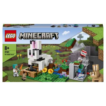 Конструктор LEGO Minecraft Кроличье ранчо блочный
