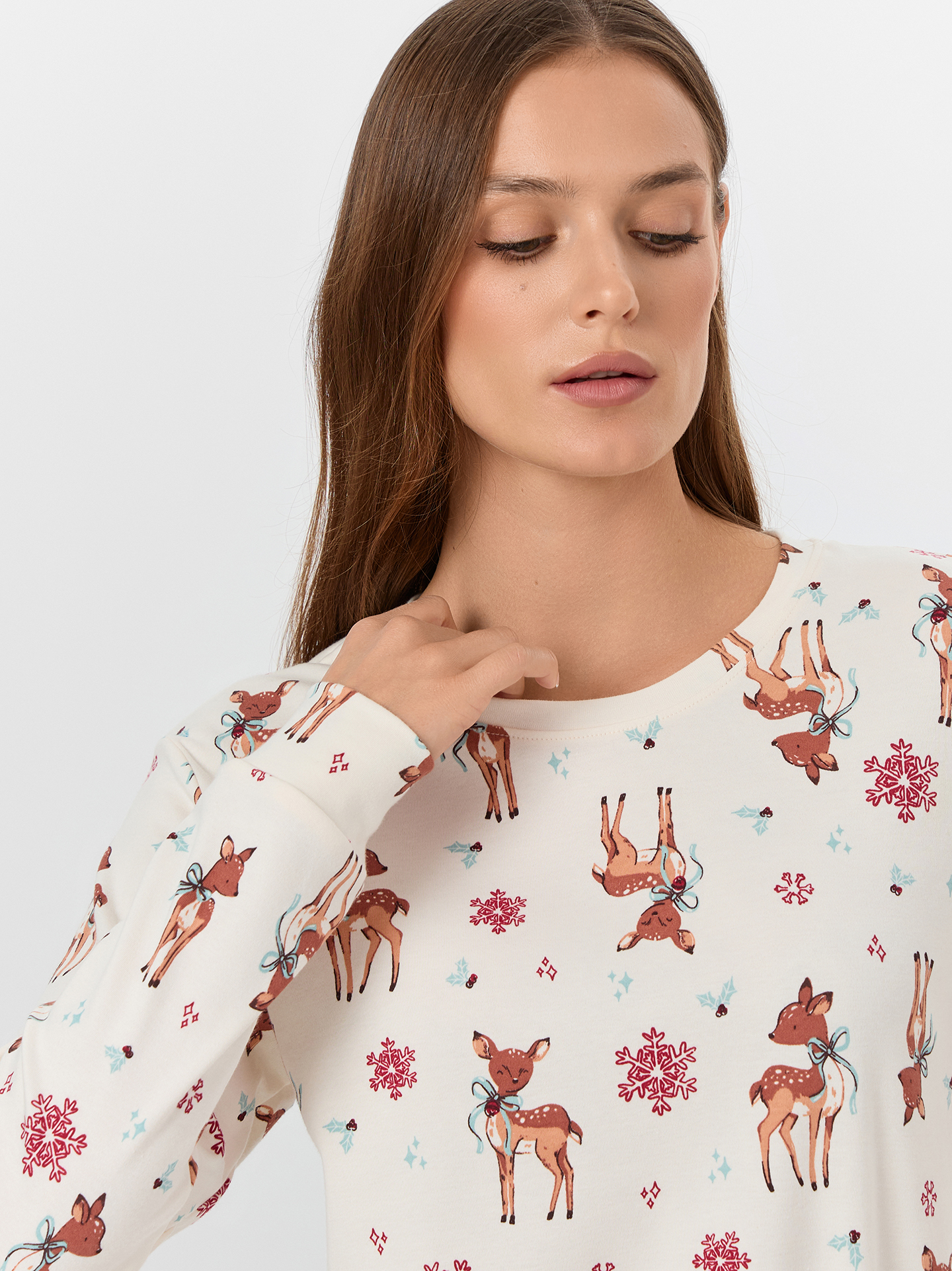 Пижама Mark Formelle (Марк Формэль) 592514/олени на молочном - фото 5