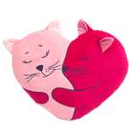 Подушка button blue Котик