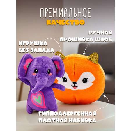 Игрушка мягкая Funky Toys кенга слоник с лисичкой FT5915-1-МП
