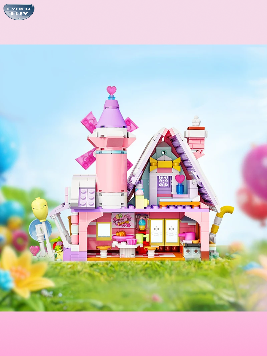 Конструктор CyberToy Конфетный домик 547 дет. - фото 11