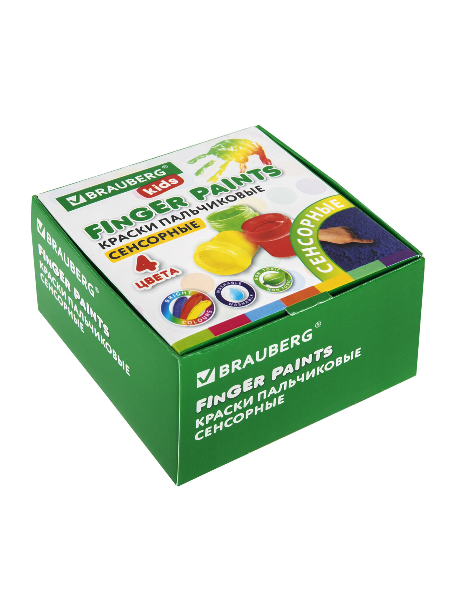 Краски пальчиковые Brauberg 4 цв. - фото 10
