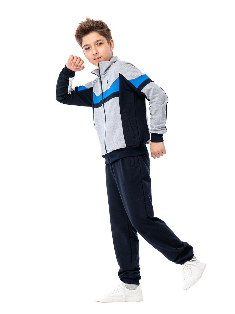 Спортивный костюм RODOS М-188/синий_светло-серый_голубой - фото 2