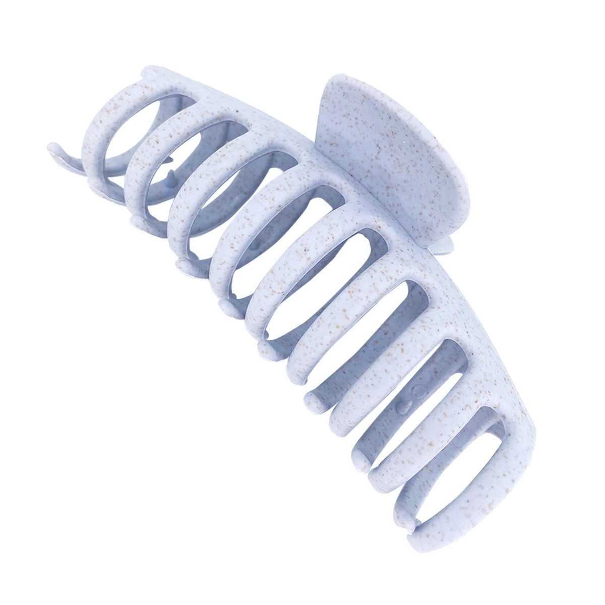 Solomeya Straw Claw Hair Clip Round, Blue /Крабик для волос из натуральной пшеницы Овальный, цвет Голубой HP005 - фото 2