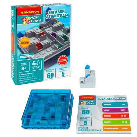 Настольная игра Bondibon логическая ЗАГАДКИ АТЛАНТИДЫ