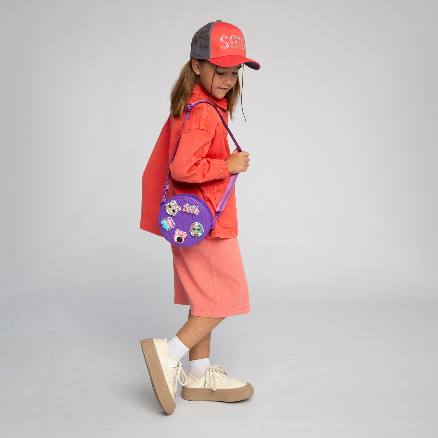 Сумка L.O.L. Surprise! фиолетовая круглая + джиббитсы - фото 12