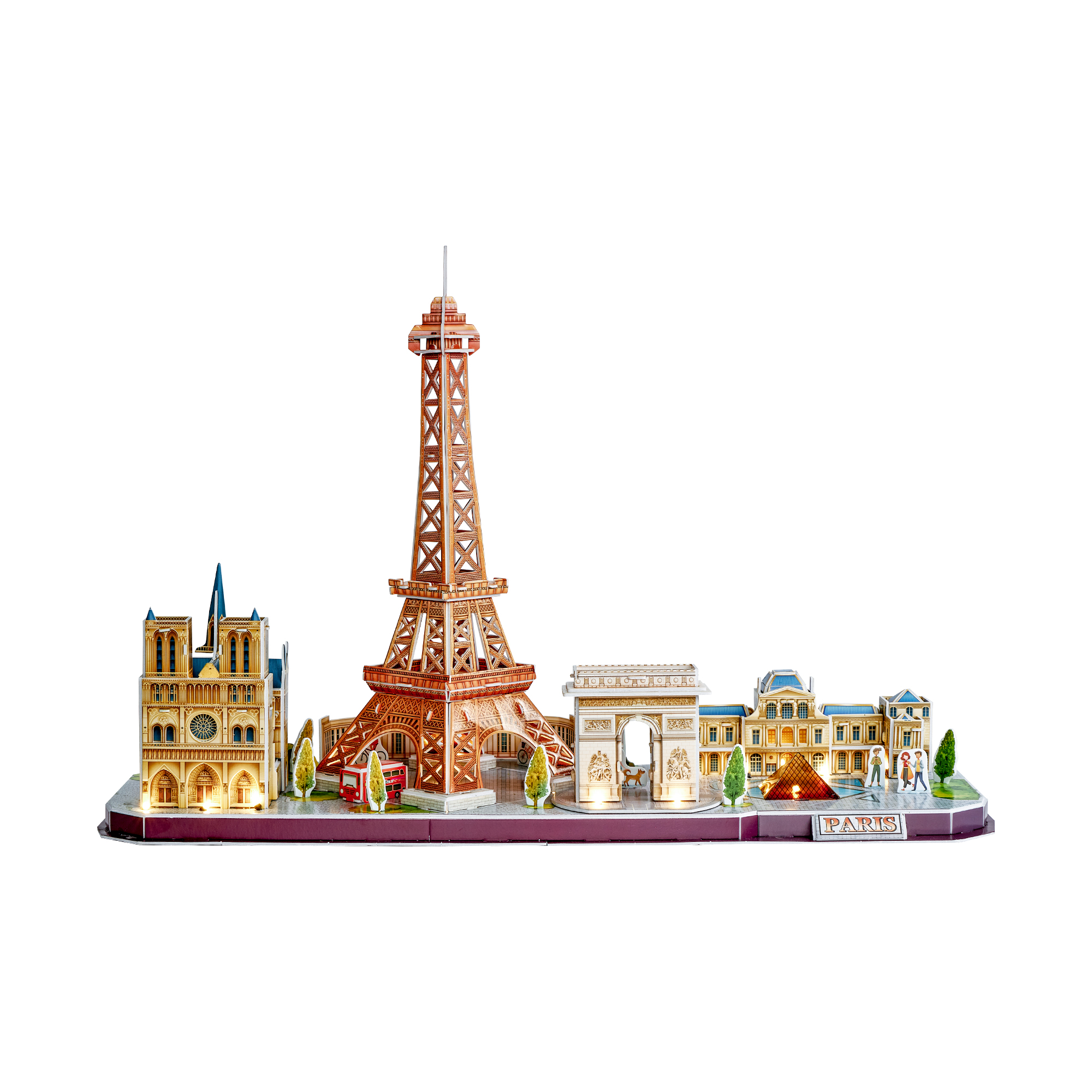 Пазл 3D CubicFun LED-подсветка Париж 115 дет - фото 7