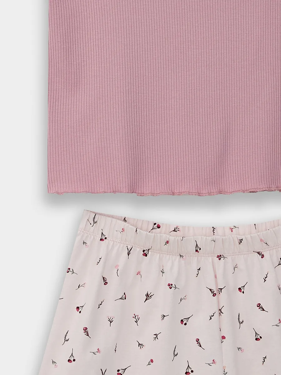 Пижама Mark Formelle (Марк Формэль) 592654/пыльный розовый +цветочки на розовом - фото 9