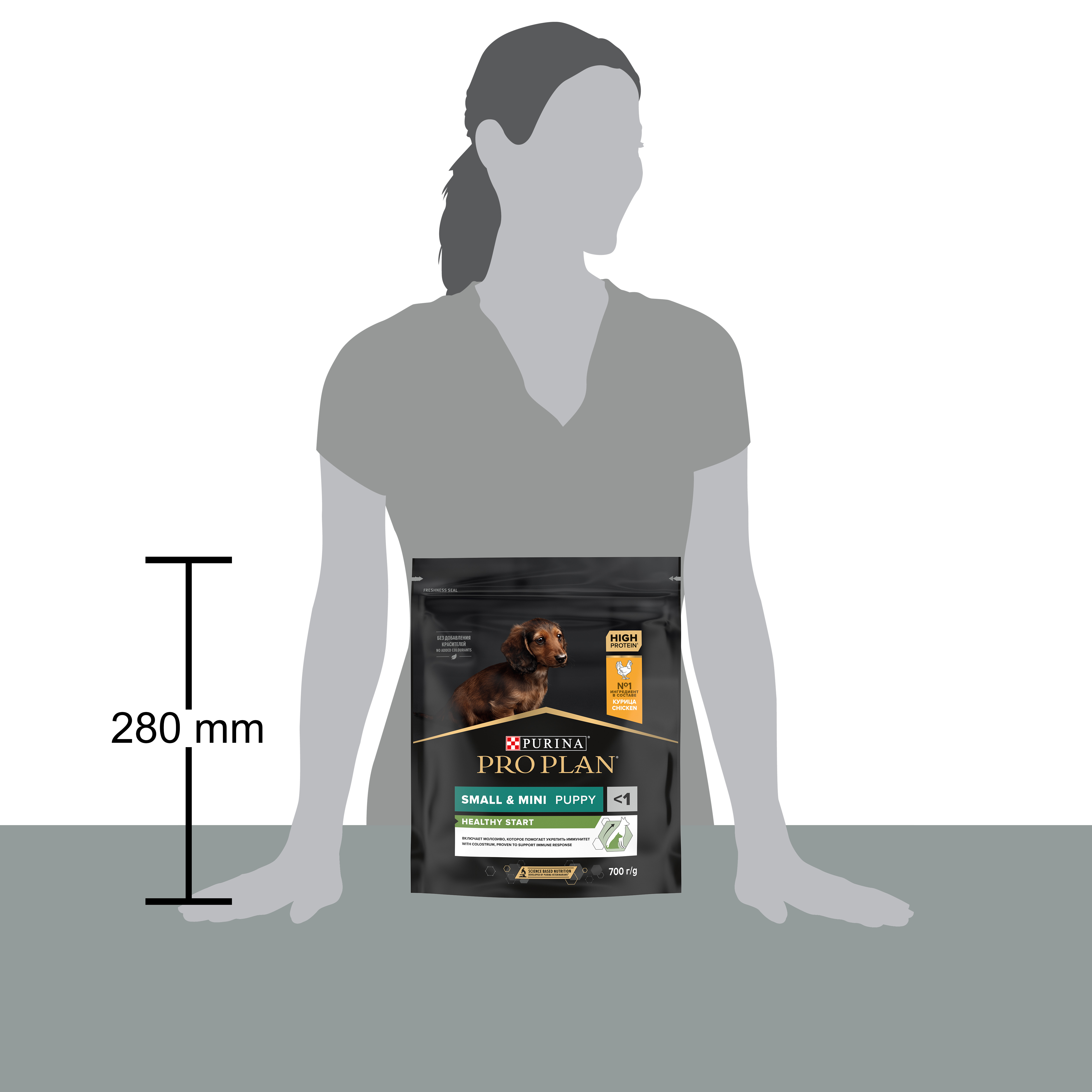 Корм сухой для щенков PRO PLAN HEALTHY START 700г с курицей для мелких и карликовых пород - фото 14