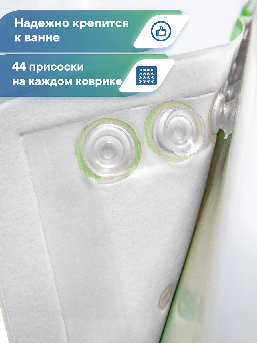 Коврик для ванной детский VILINA противоскользящий 37х70 см. с присосками - фото 4