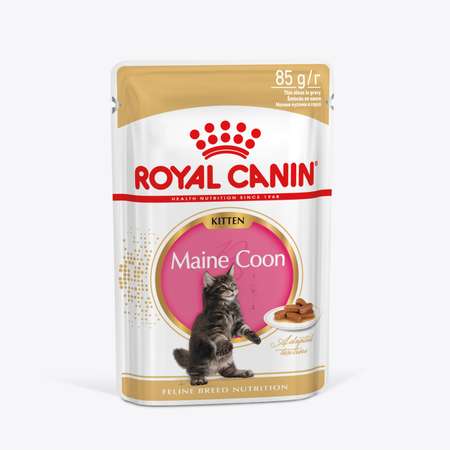 Корм для котят Royal Canin 85г Maine Coon Kitten соус для котят мейн кун пауч
