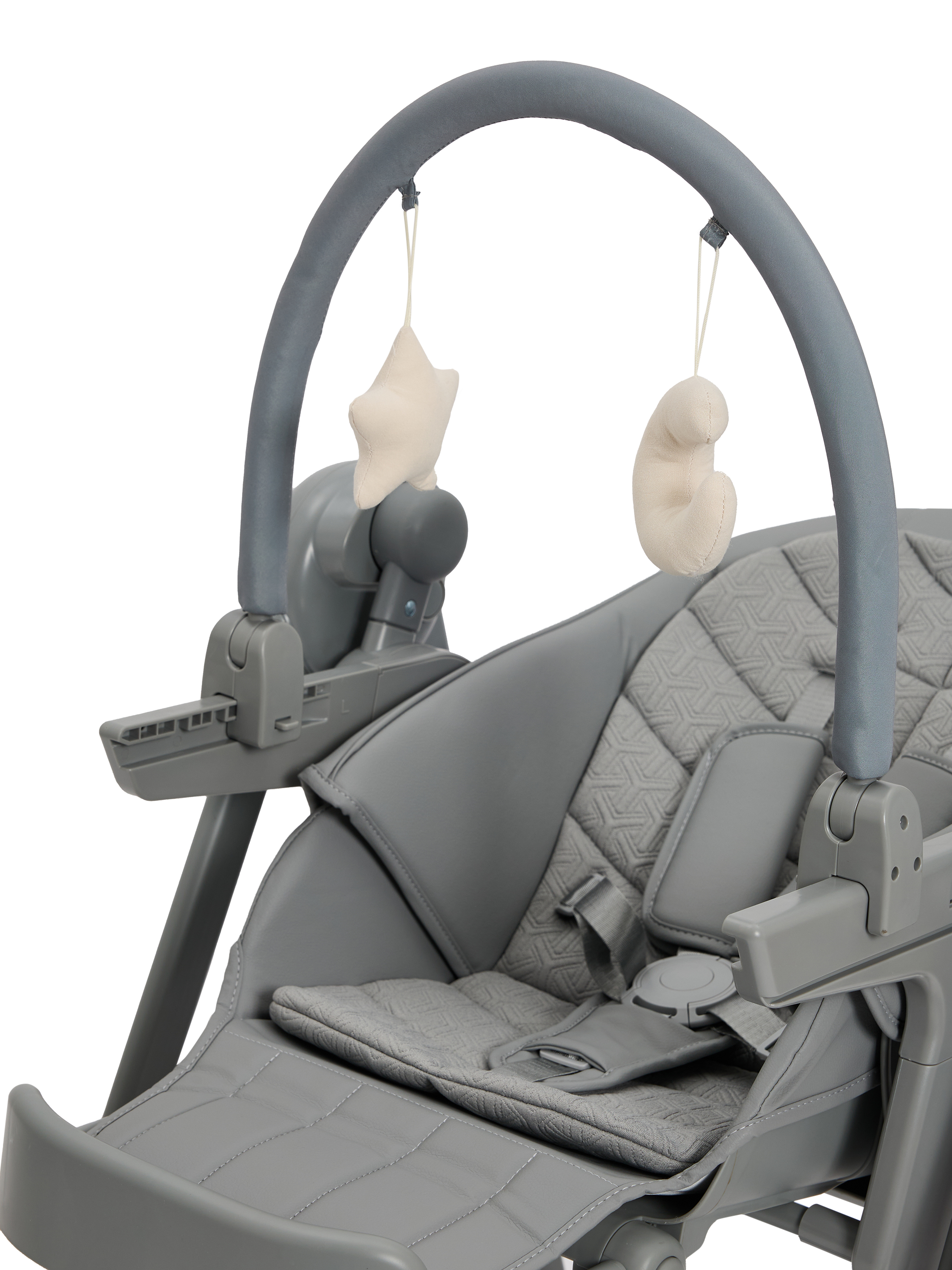 Стульчик для кормления BabyGo Huggi grey серый - фото 14