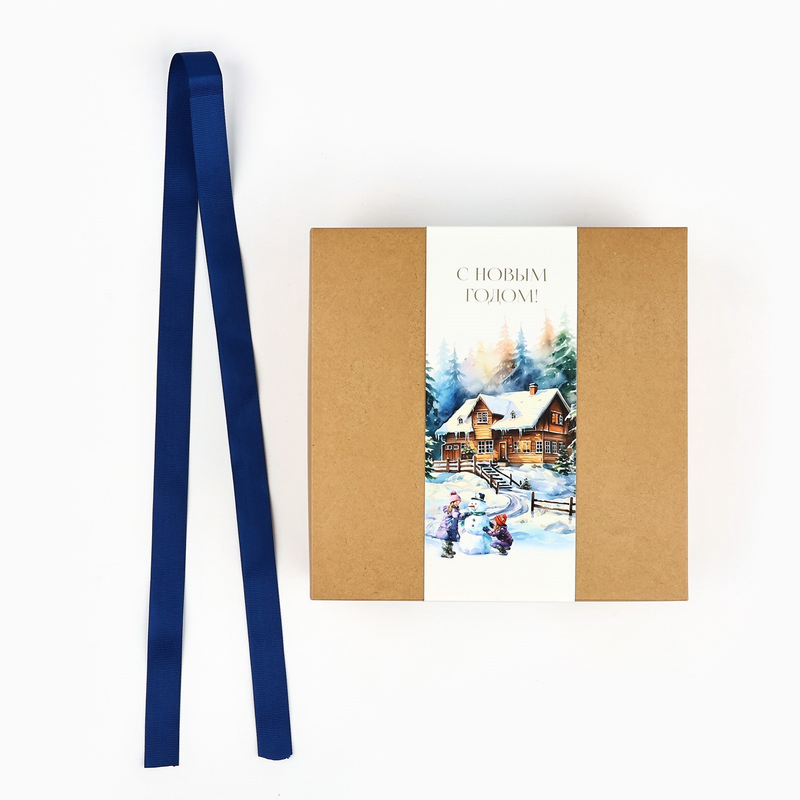 Коробка складная Дарите Счастье "Зимняя сказка, тиснение", 20 х 20 х 8 см - фото 5