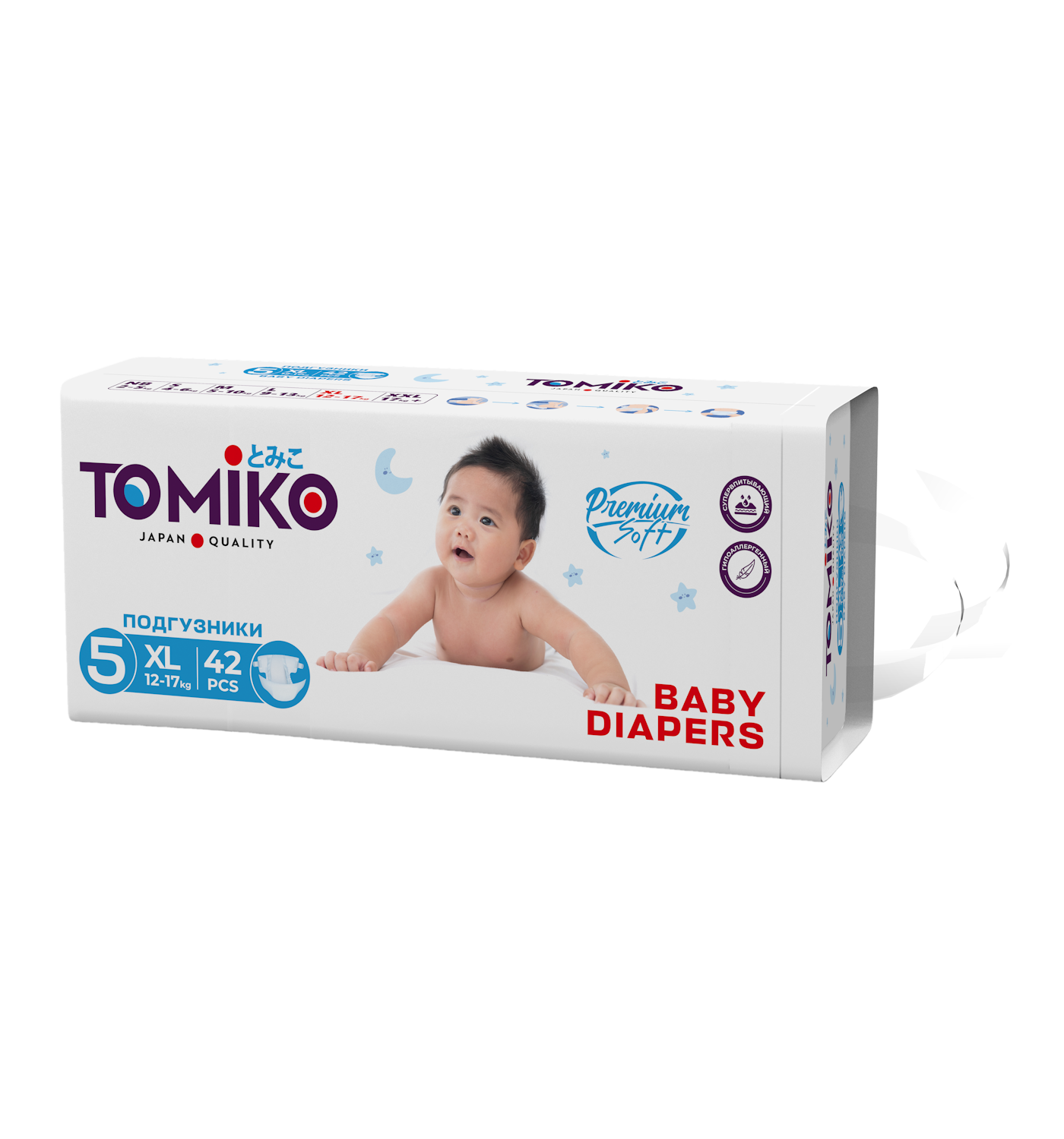 Подгузники Tomiko XL (13+ кг) 42 шт. - фото 2