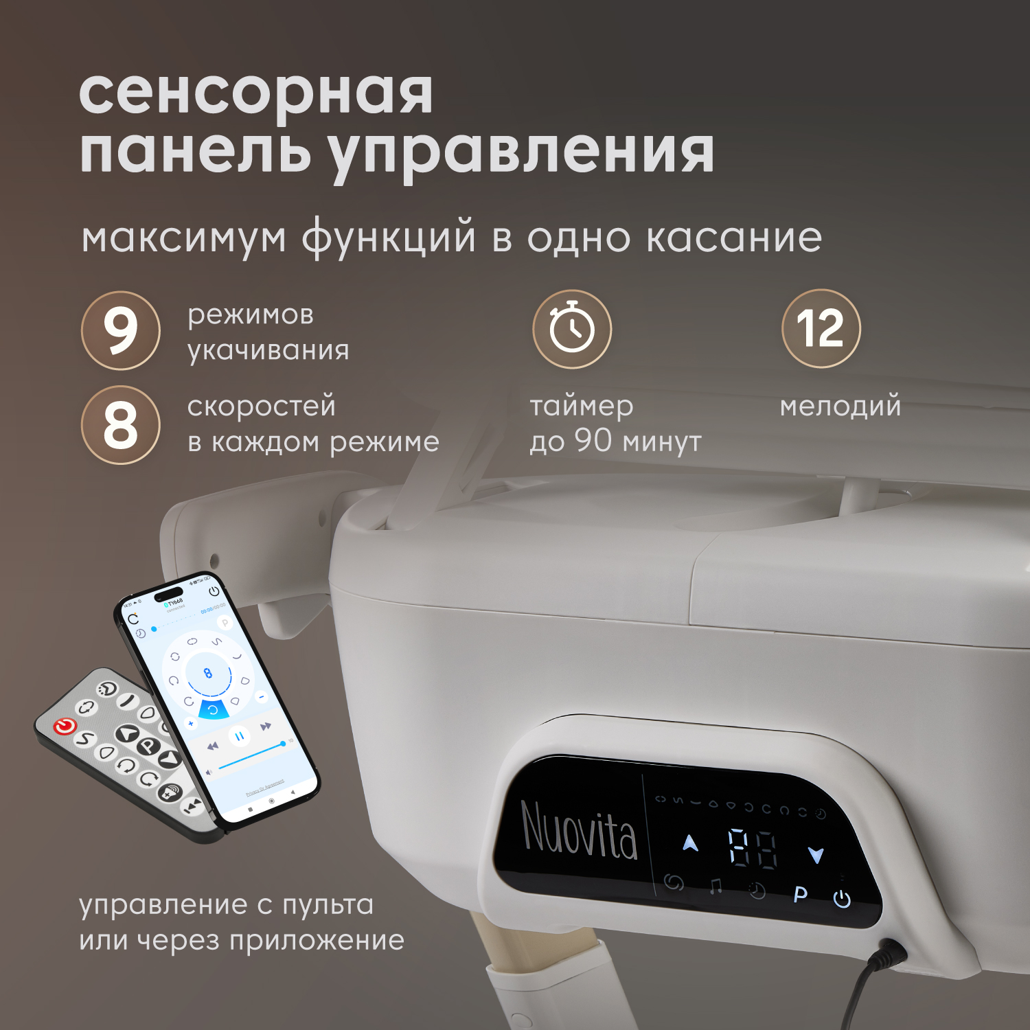 Стульчик для кормления Nuovita Unico Gloria бежевый - фото 12