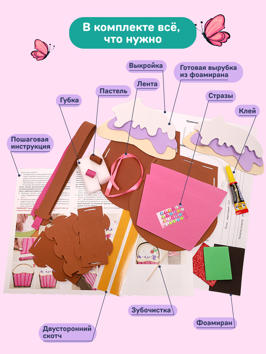 Набор для творчества Волшебная мастерская сборка Пироженка - фото 4