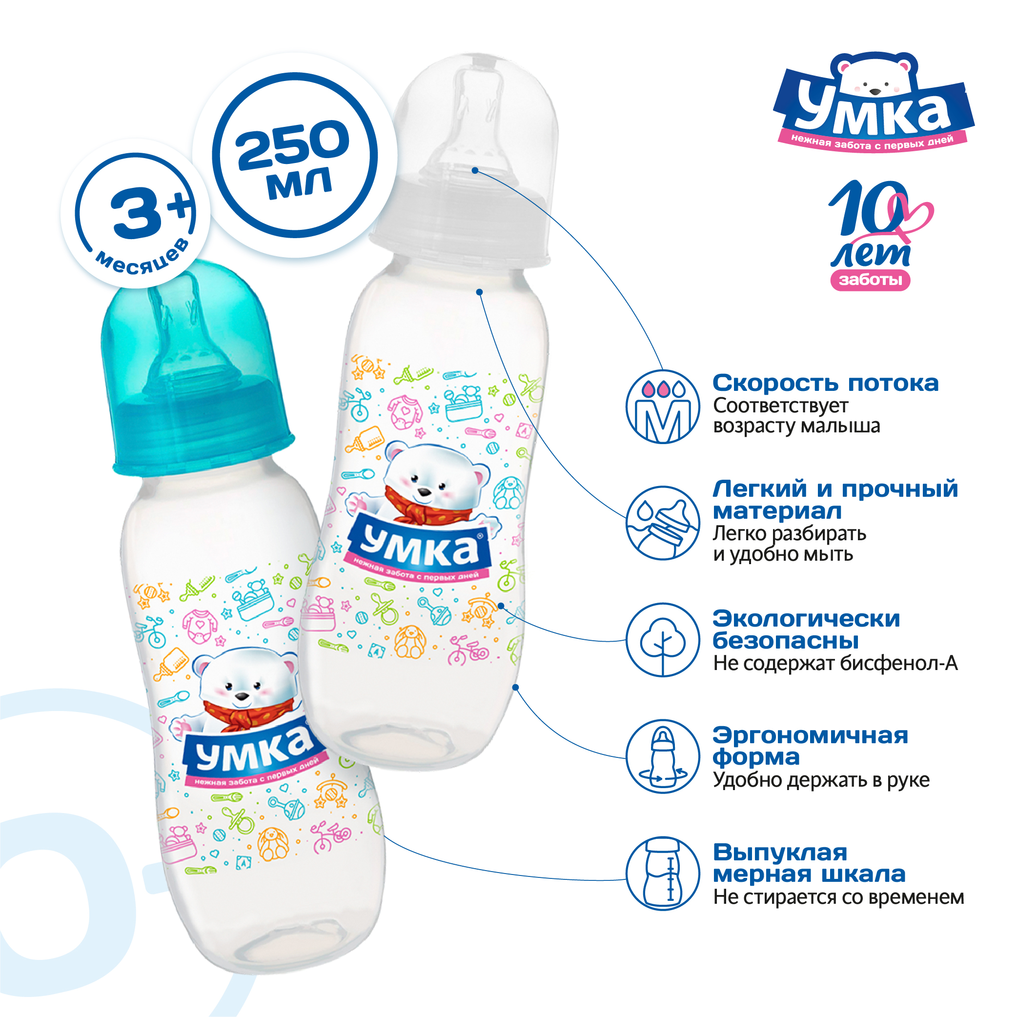 Бутылочка Умкa 250 мл - фото 5