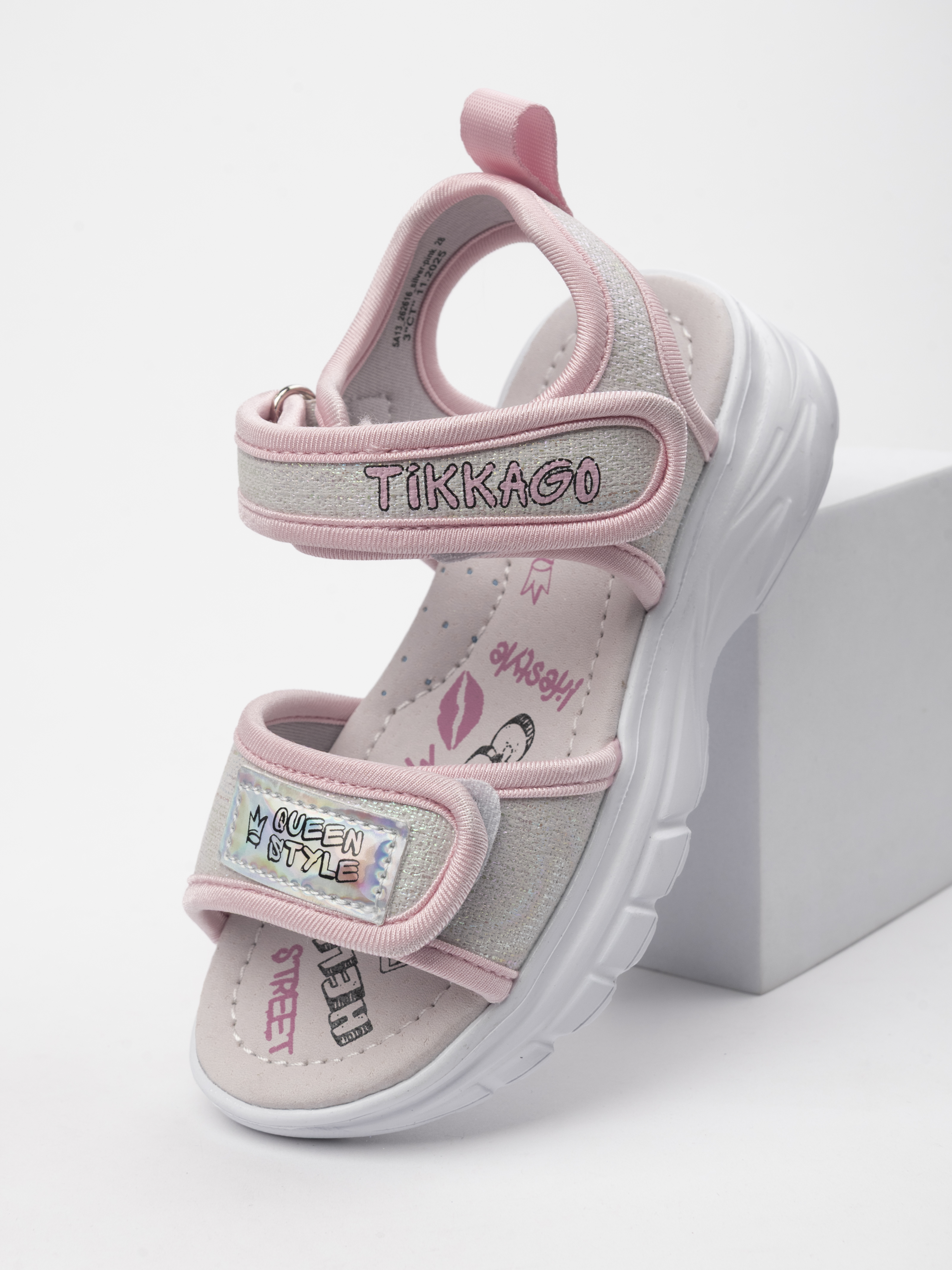 Сандалии TikkaGo 5A13_262616_silver-pink - фото 3