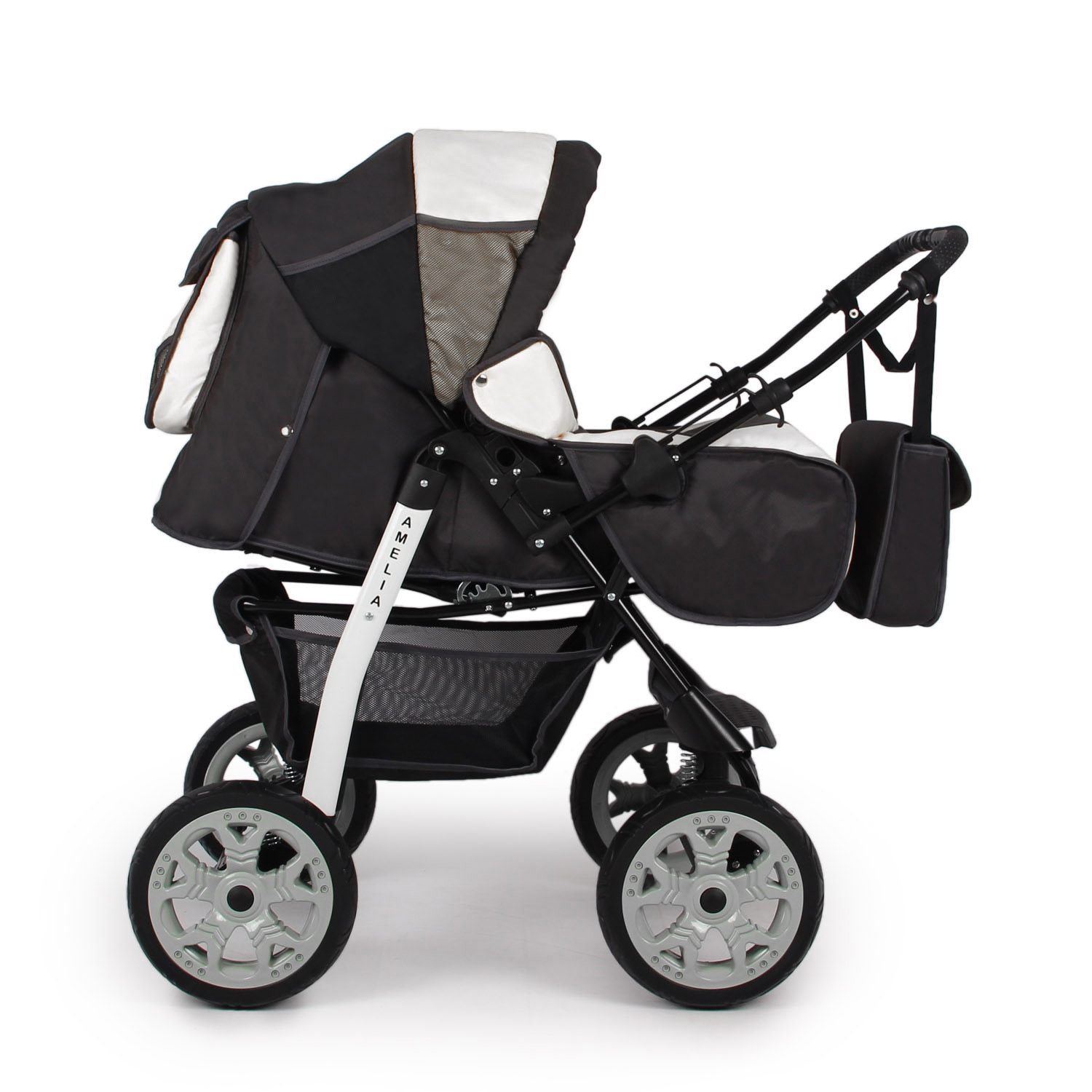 Коляска трансформер alis Amelia серый - фото 2