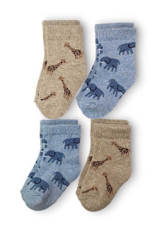 Носки 4 пары Капризуля 222с3-4п рис Жираф - фото 2