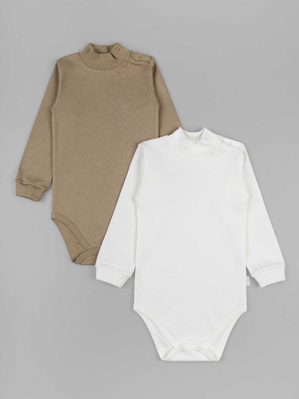 Боди 2 шт LEO 0643/1_молочный/кофейный - фото 1