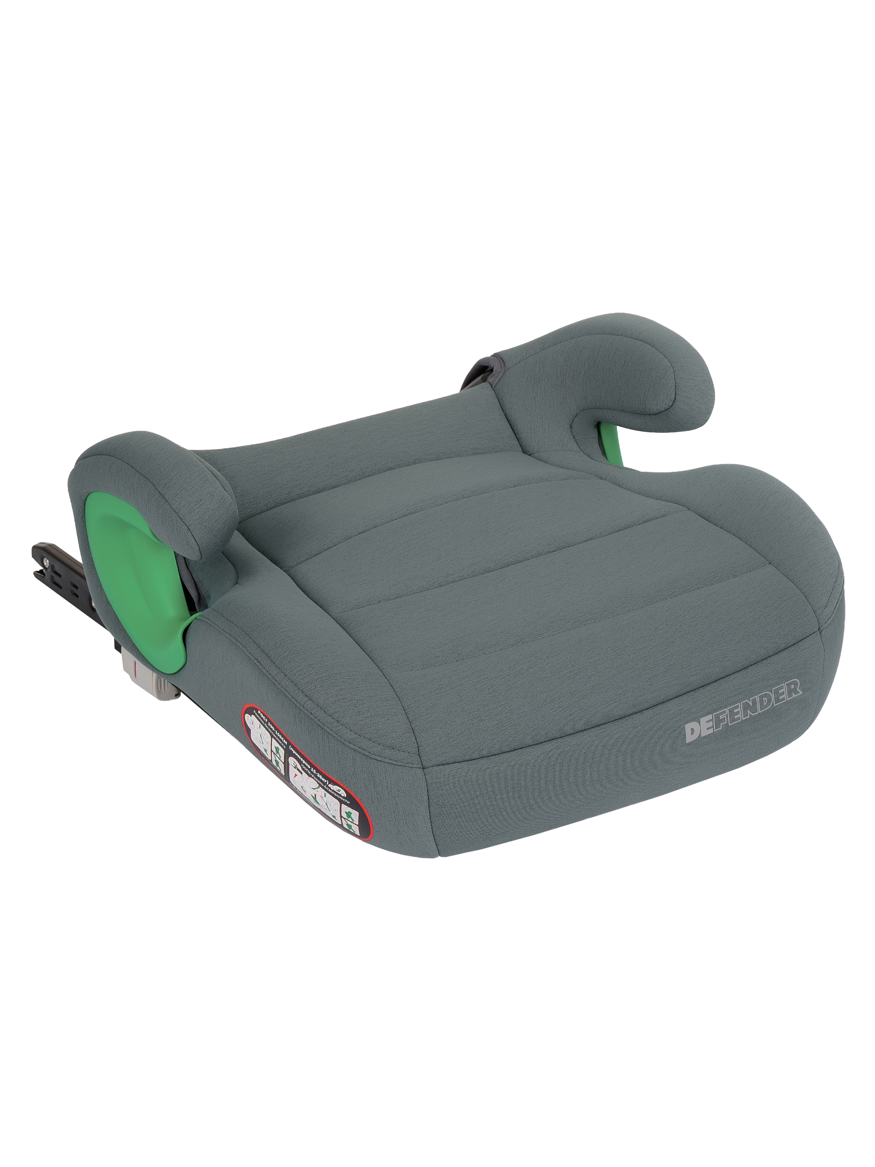Автокресло Indigo DEFENDER, I-SIZE, зеленый Isofix 2/3 (15-36 кг) зеленый - фото 25