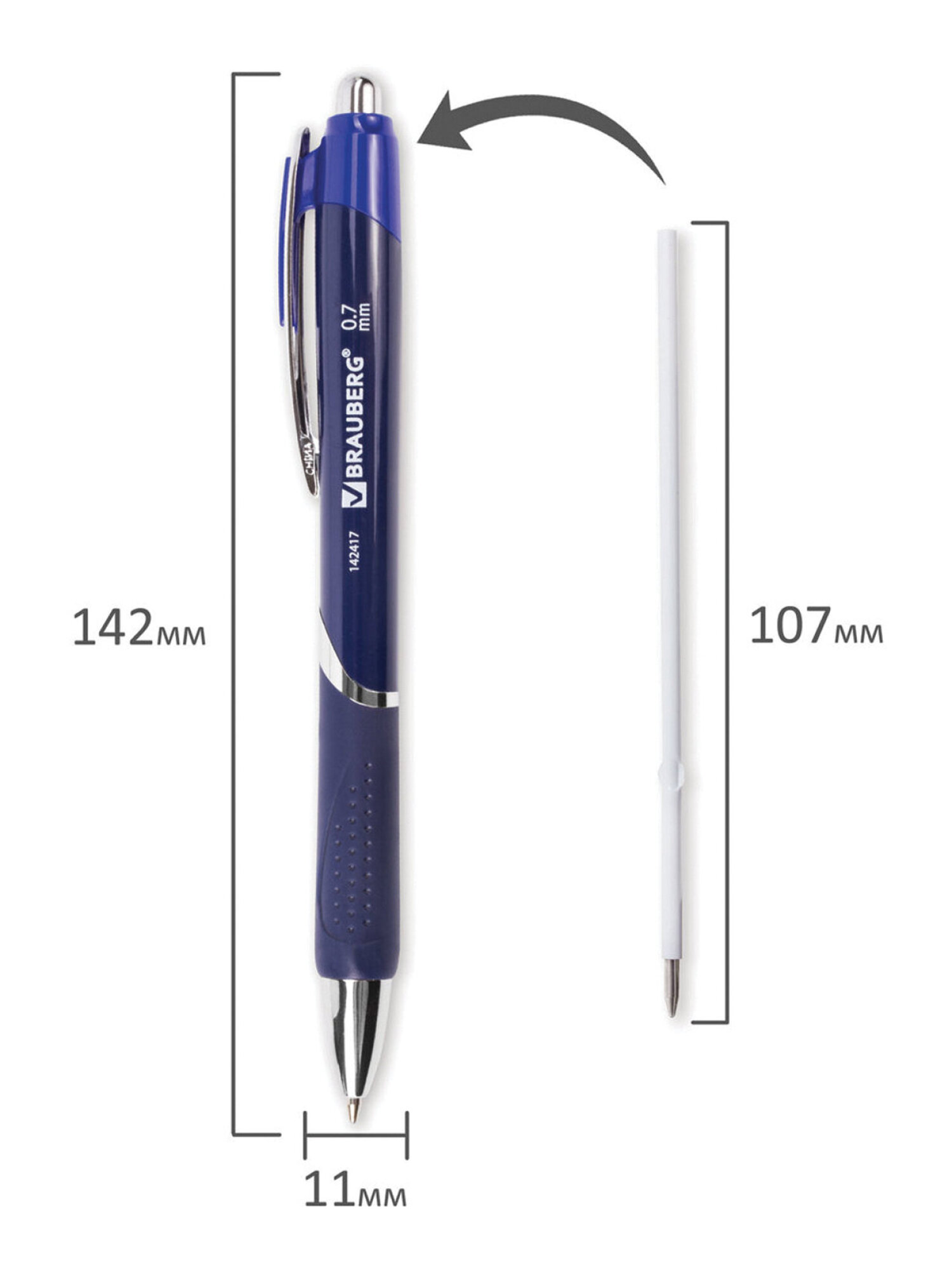 Ручка шариковая Brauberg 12 шт. - фото 11