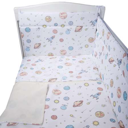 Комплект в кроватку Babyton Космос 4 предмета 10410