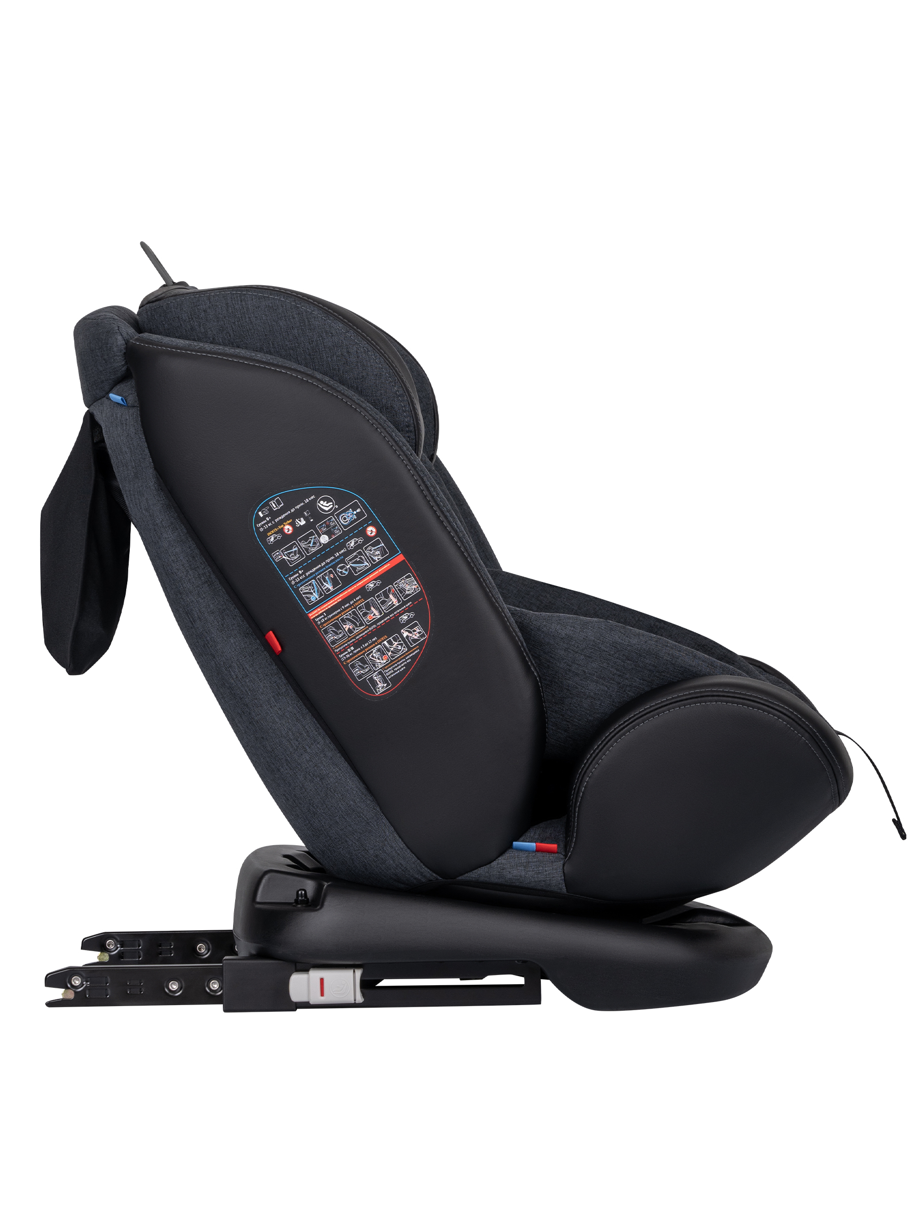 Автокресло Indigo Aero, темно-серый лен Isofix 0+/1/2/3 (0-36 кг) - фото 3