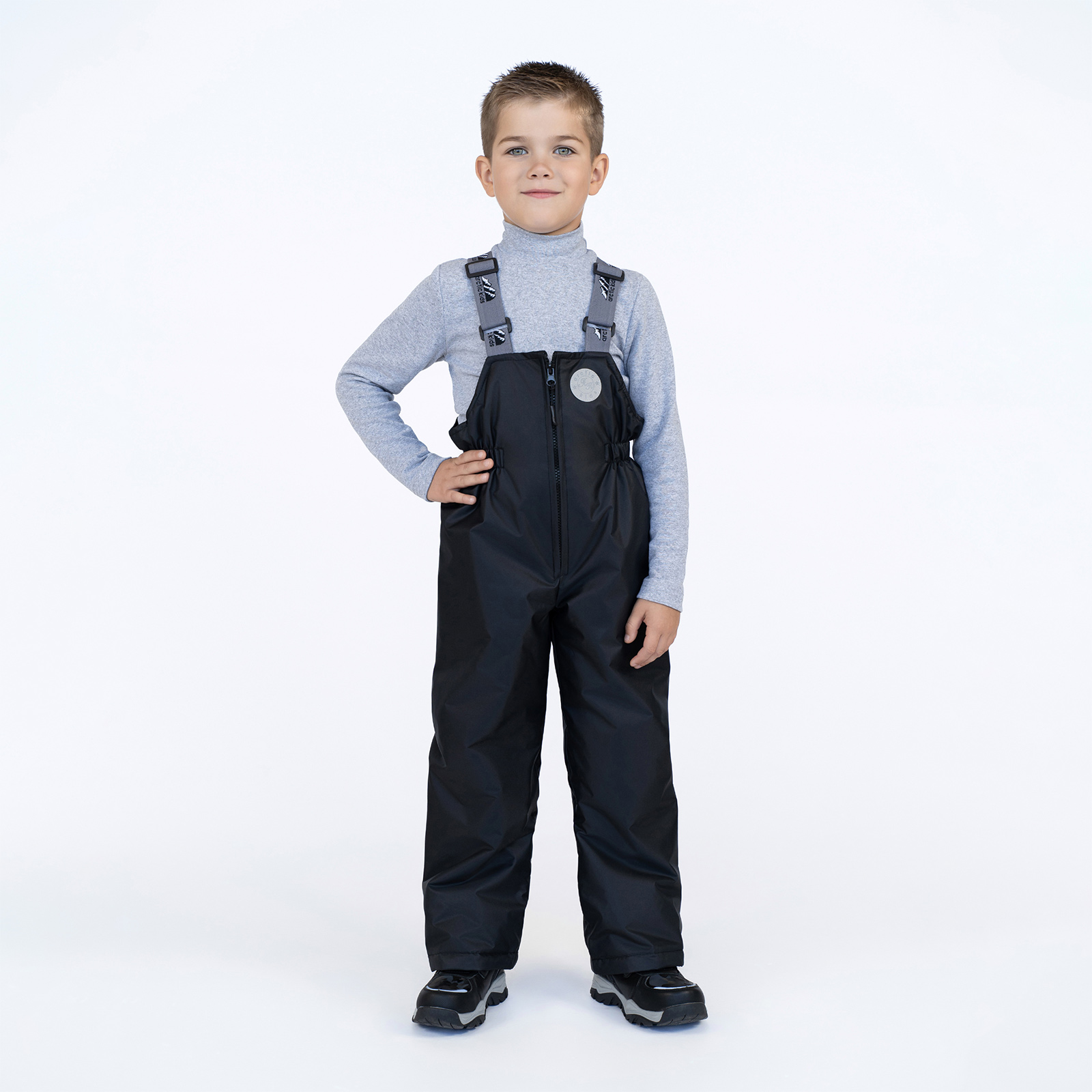 Полукомбинезон Arctic kids 60-013 черный - фото 16
