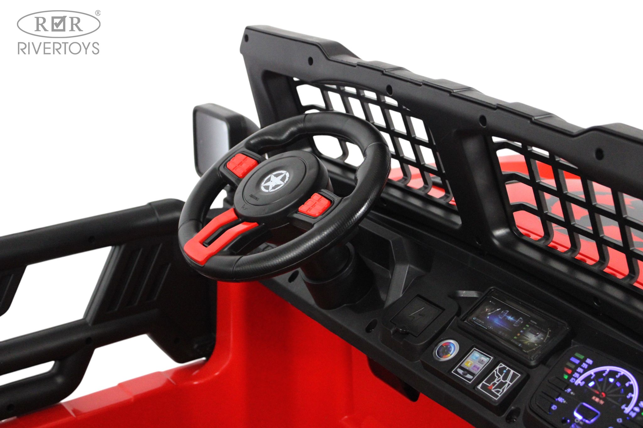 Электромобиль RIVERTOYS М707БХ Red С пультом ДУ - фото 12