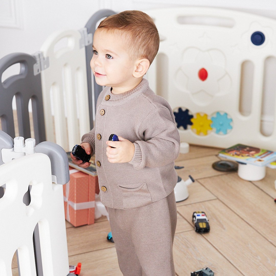 Манеж ширма UNIX Kids Simple Color PPSI12GGW/PPBH3W - фото 15