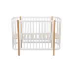 Детская кроватка Polini kids 350 прямоугольная, продольный маятник (белый)