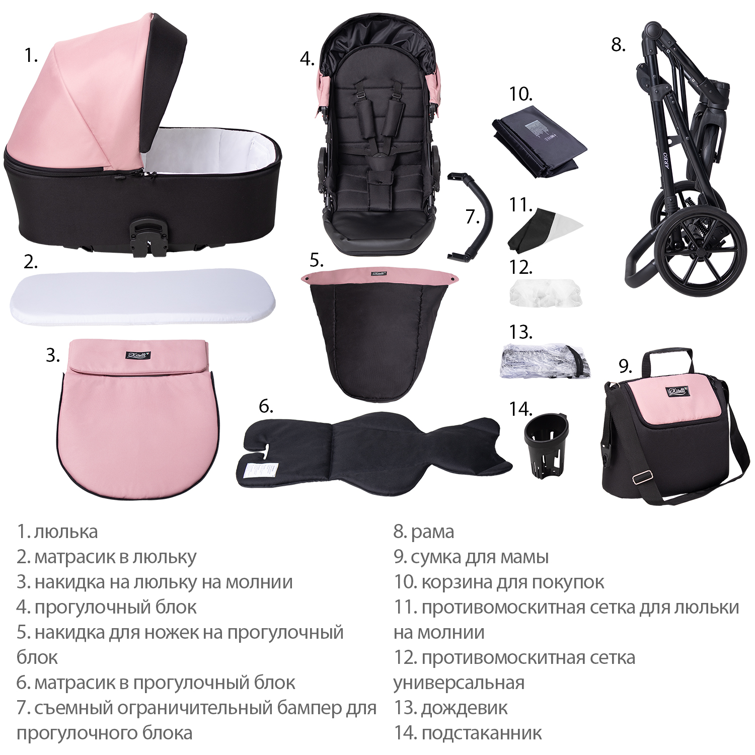 Коляска 2 в 1 Kitelli Areo - фото 11