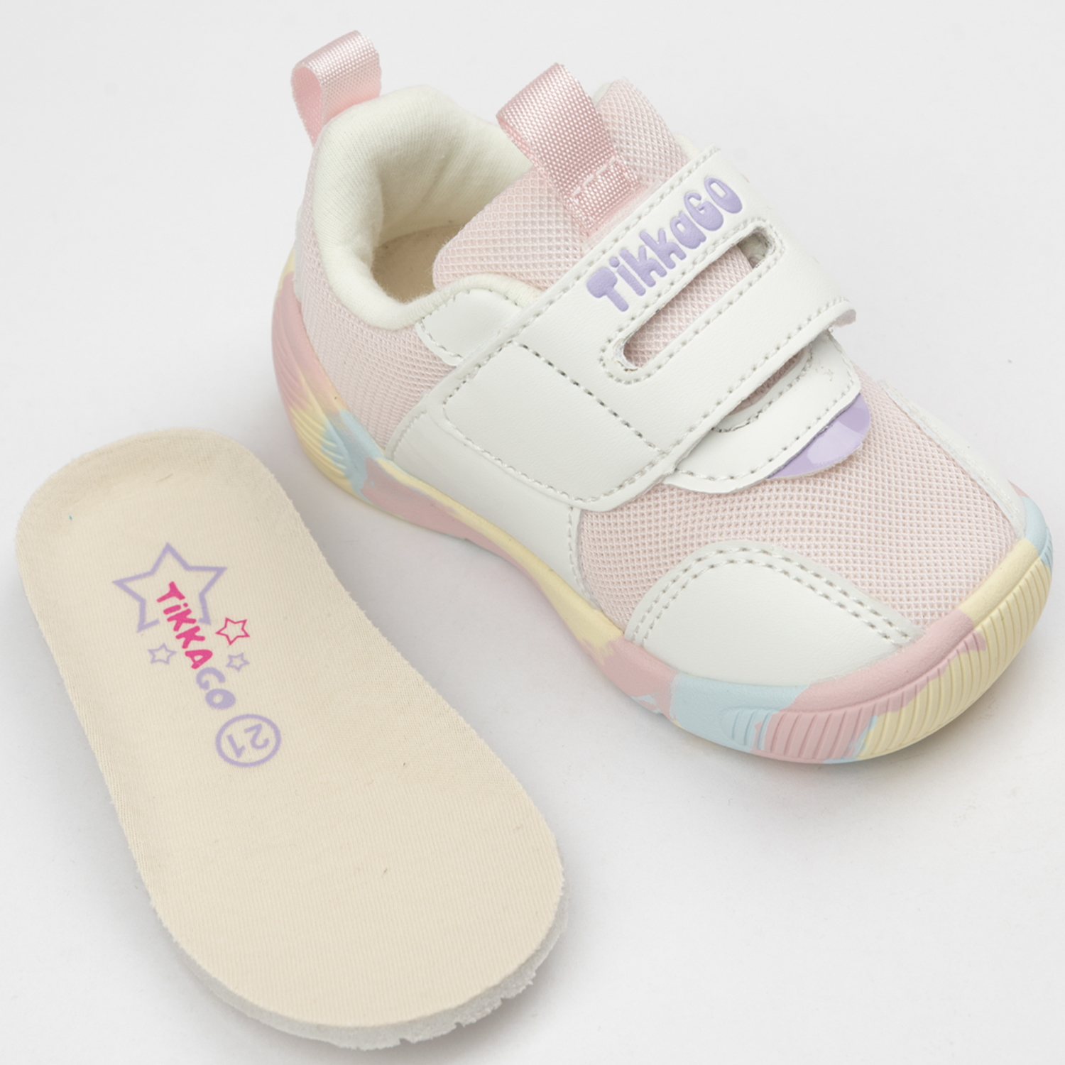 Кроссовки TikkaGo 2G11_21139_white-pink - фото 4