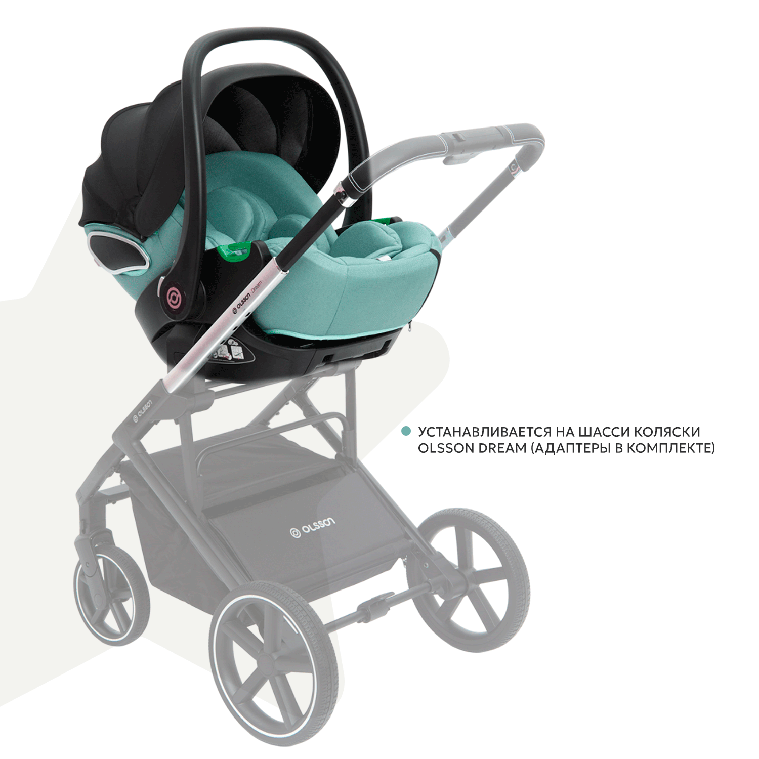 Автокресло Olsson B-Safe Mint 0+/1 (0-18 кг) зеленый - фото 7