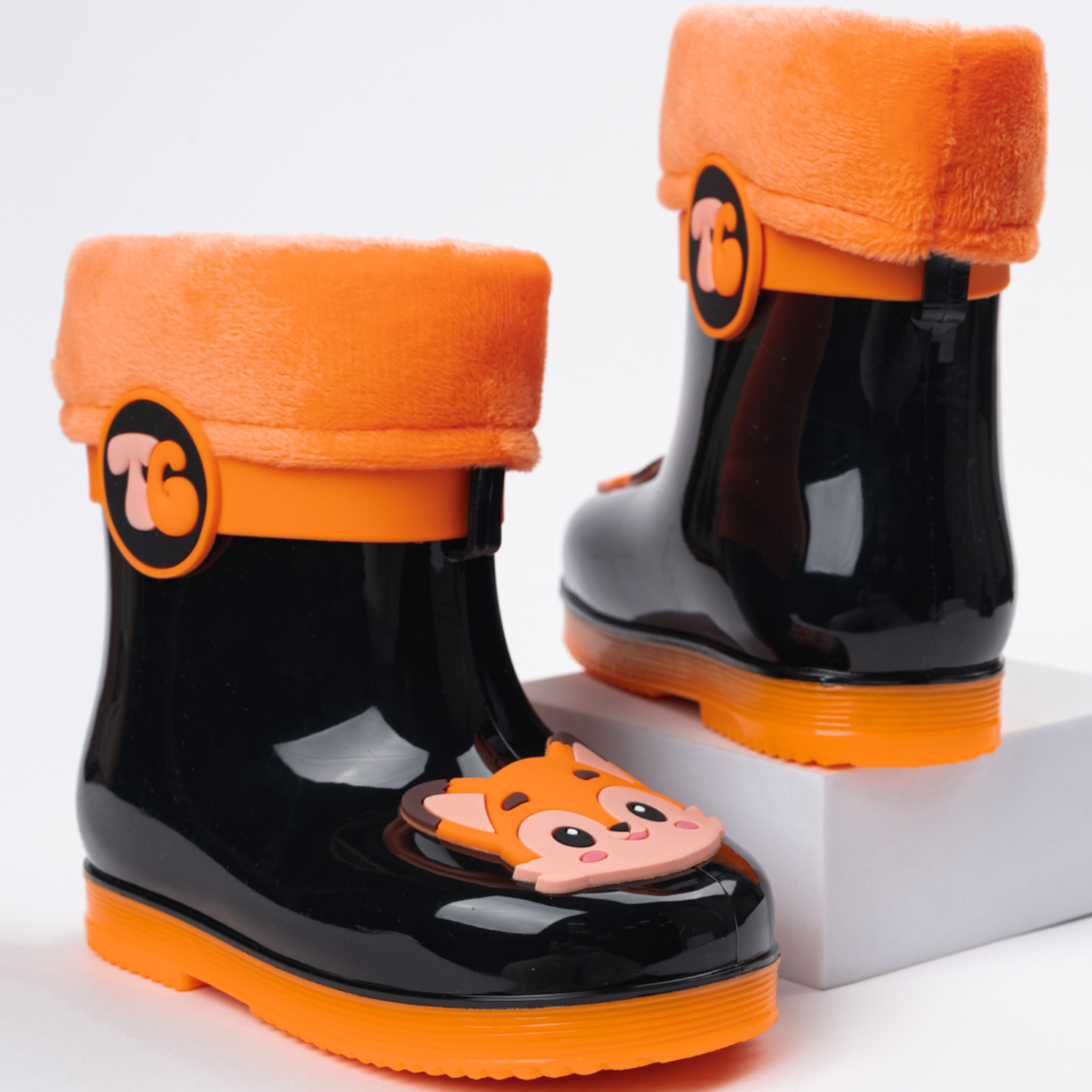 Сапоги резиновые TikkaGo 8U03_2433-1_black-orange - фото 2